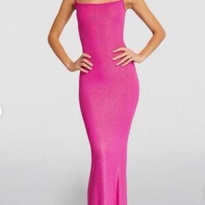 SKIMS Vibrant Pink Maxi Dress